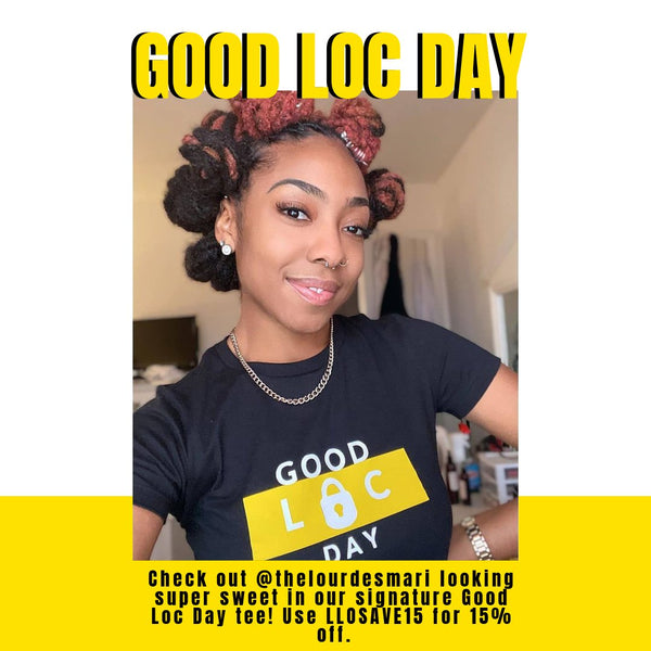 Check out @thelourdesmari looking super sweet in our Good Loc Day tee!