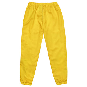 Yellow track pants