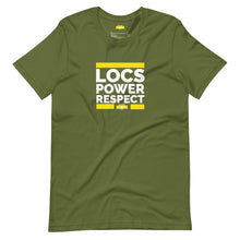 Load image into Gallery viewer, LOCS, POWER, RESPECT t-shirt