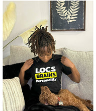 Load image into Gallery viewer, LOCS BRAINS PERSONALITY TEE (BLK)