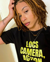 Load image into Gallery viewer, LOCS, CAMERA, ACTION TEE (BLK)