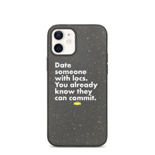 Load image into Gallery viewer, Date Someone WIth Locs Speckled iPhone case