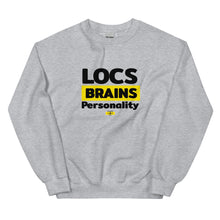 Load image into Gallery viewer, LOCS BRAINS PERSONALITY Sweatshirt