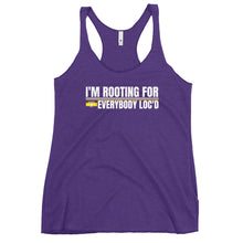 Load image into Gallery viewer, I&#39;m Rooting For Everybody Loc&#39;d Women&#39;s Racerback Tank