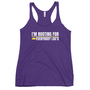 I'm Rooting For Everybody Loc'd Women's Racerback Tank